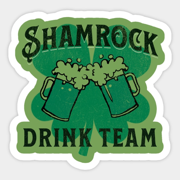 Shamrock Drink Team Sticker by DonWillisJrArt